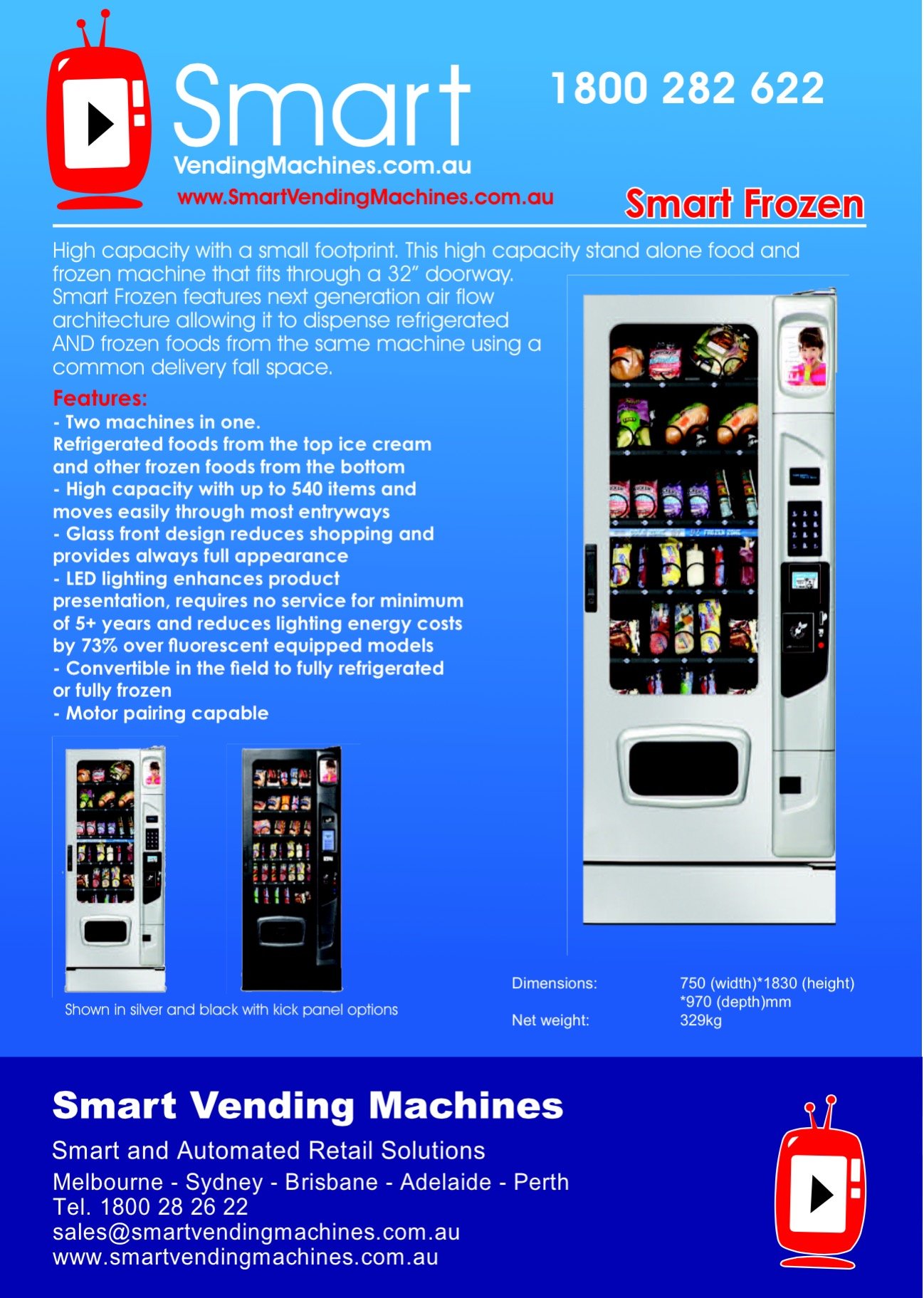 Frozen Food Vending Machines | Smart Vending Machines