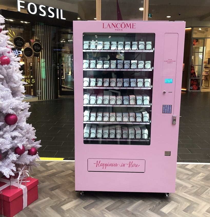 Lancôme Pink vending machine