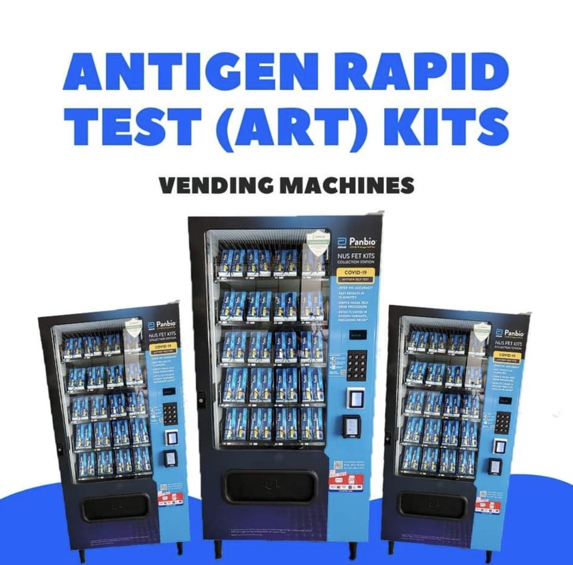 Vending Machine Antigen Rapid Test Kits For COVID19 to Manage