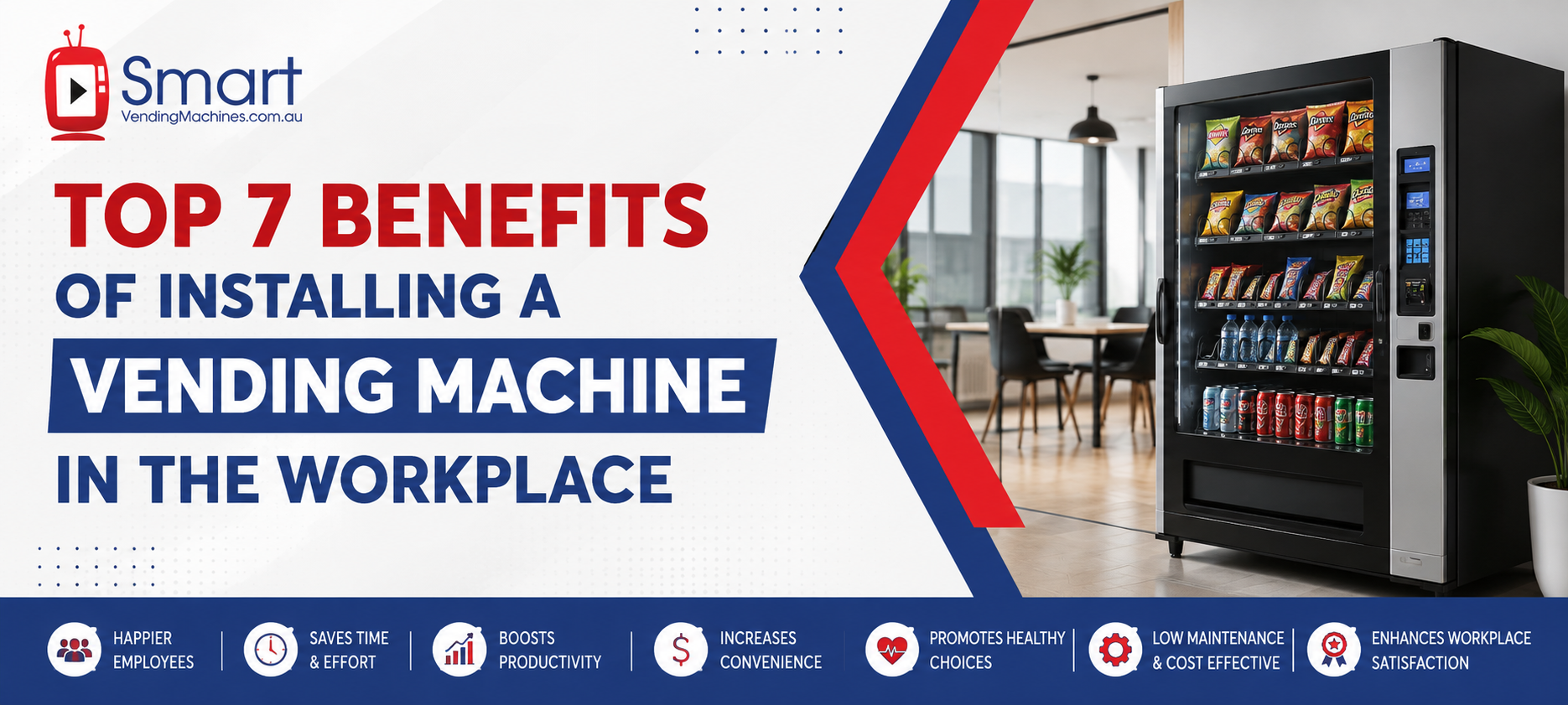 Top 7 Benefits of Installing a Vending Machine in the Workplace